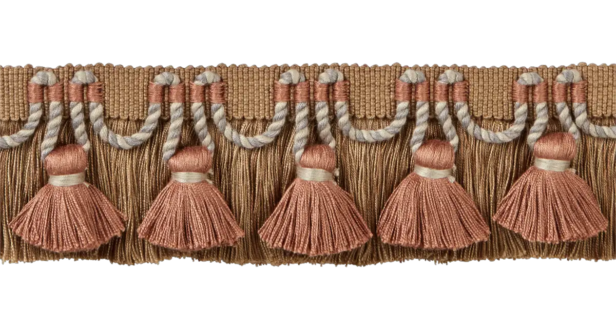 Photo of Cut Fringe with Tassels & Cord Loop Detail